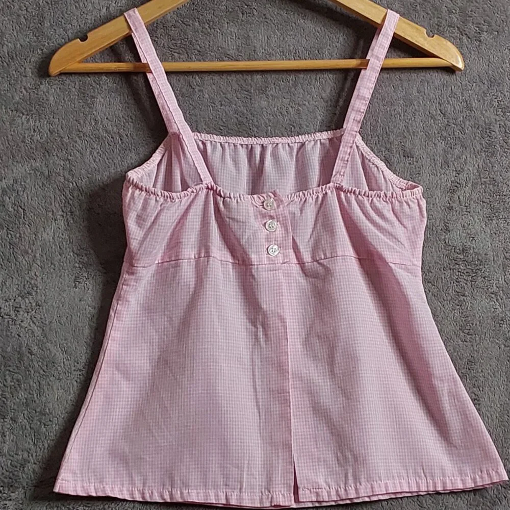 Vintage Bulldog Pink Baby Doll Top Girl's Size Small - Picture 3 of 5